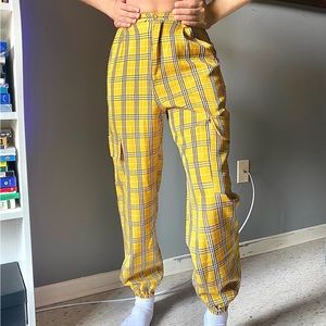 Plaid Cargo Pants